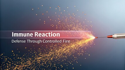 Immune Response and Defense Mechanisms Illustrated Through Controlled Fire Imagery in Science and Medicine
