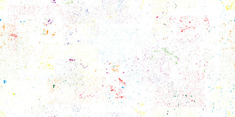 Obraz premium Colorful seamless speckled pattern made of multicolored textured group of particles and grainy textures. Endless pattern for fabric, stationery or digital design.Vector carnival confetti.
