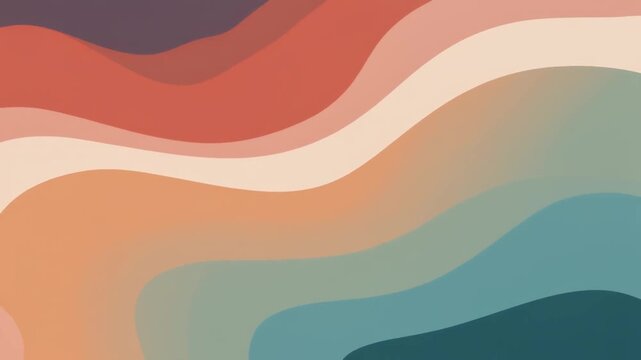 Abstract colorful wave pattern vector illustration for a summer card banner background design