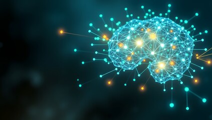 Digital Brain A depiction of artificial intelligence and interconnected neural networks