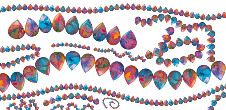 seamless pattern with blue flowers, seamless pattern with colorful stripes, seamless pattern with blue and red stripes, garland of bead