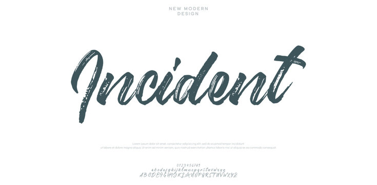 minimal alphabet capital lettering a to z font family
