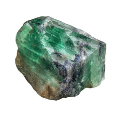 Chunky translucent green & grey gemstone chunk