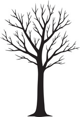 Obraz premium Tree Silhouette Vector Pack