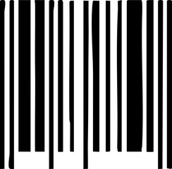 Dynamic black and white barcode pattern representing modern commerce, data tracking, and product identification for business applications