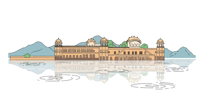 Jal Mahal Palace in Jaipur, India A Floating Wonder on Lake Man Sagar