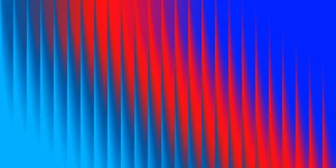 Fototapete Fraktale Wellen Light blue, red and blue gradient with a glass effect on a black background — a futuristic look featuring cool glow, soft waves, and transparent layers that create a sense of motion.  © Ranjita Choukse 