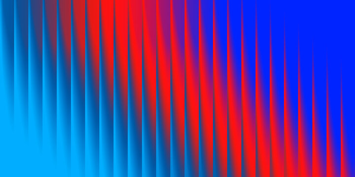 Light blue, red and blue gradient with a glass effect on a black background — a futuristic look featuring cool glow, soft waves, and transparent layers that create a sense of motion.