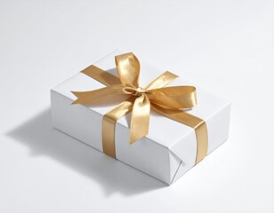 A beautifully wrapped gift box showcasing elegance and simplicity perfect for special occasions.