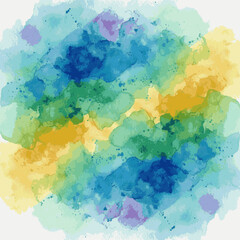 Color Splash Vibrant Watercolor isolated watercolor vector illustration svg