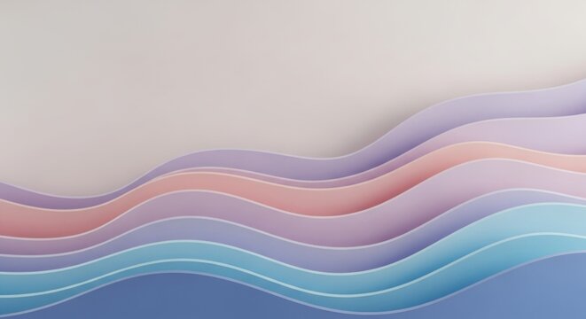 Subtle Pastel Curves