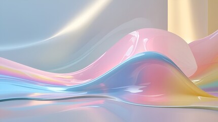 Rainbow Tone Fluid Gradient Background with Seamless Color Blend – Vibrant Abstract Design