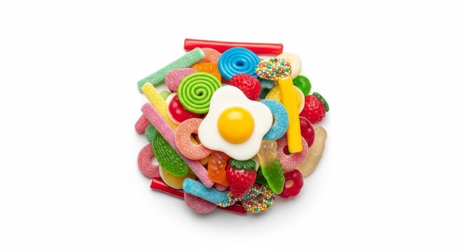 Vibrant assortment of colorful sour gummy candies and sweet treats bursting with flavor and fun for any celebration or snack time.