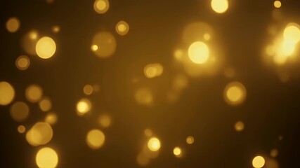 Golden Bokeh Light Effects Atmospheric Abstract Background for Festive Occasions and Designs