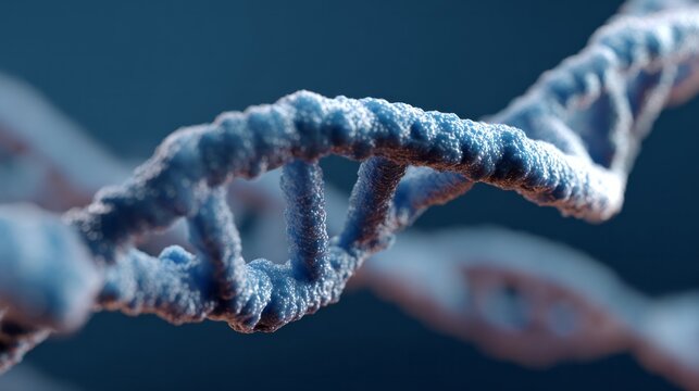 DNA helix swirling with cosmic wonder; genetic symphony, scientific marvel, World DNA Day celebration, molecular galaxy mysteries