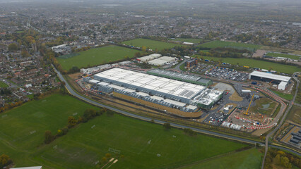 Data center under construction at Waltham Cross, England.