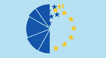 Symbolic Representation of European Union Fragmentation and Challenges.