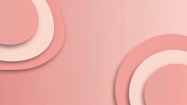 Flat Style Layered Soft Pink Animation &ndash; Minimal and Elegant Dynamic Motion Background