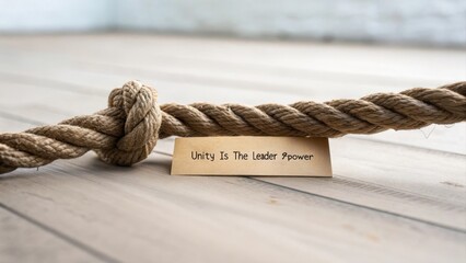 Strong Braided Rope with Knot and Inspirational Message