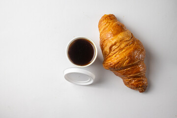 croissant and coffee