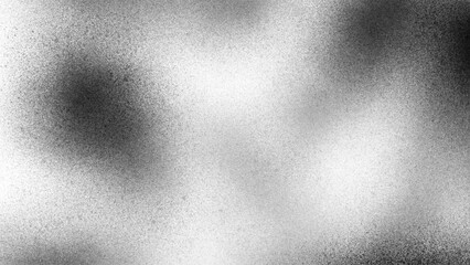 Naklejka premium Abstract gray and black grainy gradient background texture with blurs on transparent background. Grunge gradient transition and intentional blur effect. For websites, presentations, overlays. PNG