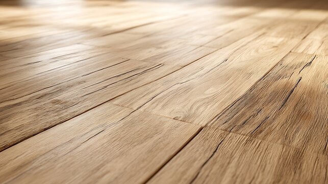 Beige oak wooden surface with side daylight and upper two-thirds empty, smooth neutral tone, clean minimal composition ideal for product mockups, branding layouts, and modern dashboards