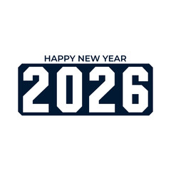 happy new year 2026 template vector design