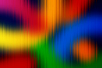 Abstract colorful vertical stripes with blurred color blobs background