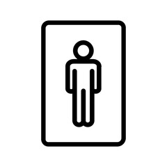 Man vector icon. account illustration sign. user symbol. person logo.