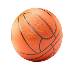 Vibrant orange basketball showcasing textured grip and classic black lines ready for dynamic play and athletic achievement