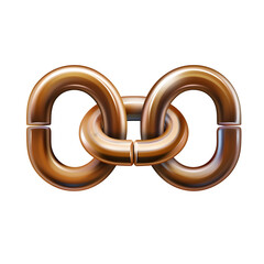 Interlocking polished metal rings symbolizing connection strength and unbreakable bonds for business concepts