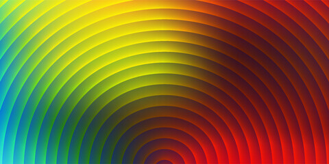 Iridescent futuristic neon ribbed fractal glass texture with vibrant gradient waves and bright smooth fluted curved lines. Bold dynamic design blending radiant neon tones for modern visual art project