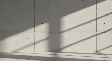 Concrete Wall With Light Shadow