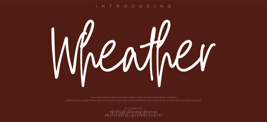 A bold yet elegant handwritten font that captures a realistic signature style, great for personal logos and stationery.