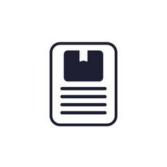 Fototapeta premium SKU icon on white, stock keeping unit