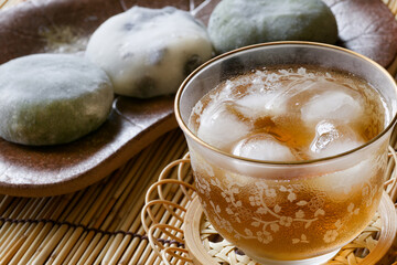 麦茶と大福