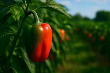 red and green peppers