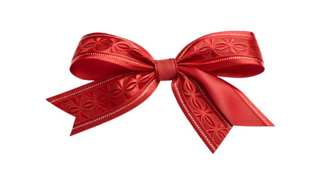 red bow isolated on white - Powered by Adobe