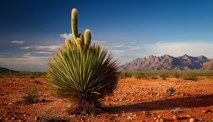 Photo Of 1 Lush Cactus Full Of Life In The Middle Of A Dry
