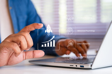 Growth Hacking Strategy and Digital Marketing Automation for Business Acceleration with Data Analytics, Behavioral Psychology, and Creative Technology Integration, Growth marketing, creative business