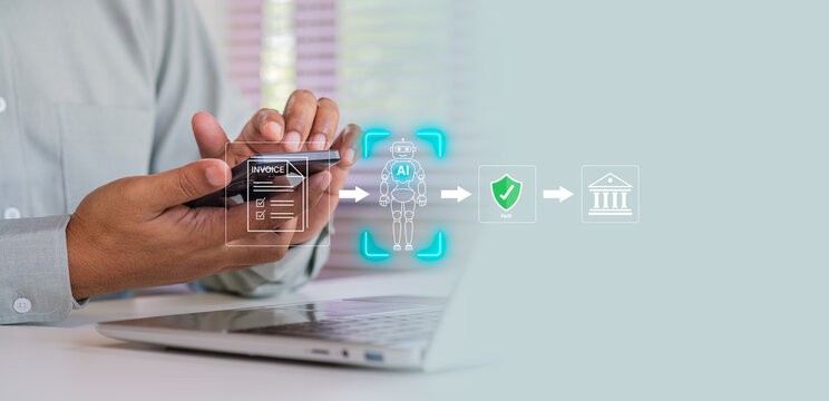 Digital payment, online banking, fintech, secure transaction, authentication money transfer, invoice, credit card, financial technology, payment successful, secure online payment transaction concept - Powered by Adobe