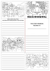 Creative Thanksgiving story writing minibook craft for grades 2–4! Includes fun prompts, coloring templates, and ELA writing activities. Perfect for classroom or homeschool fall projects.