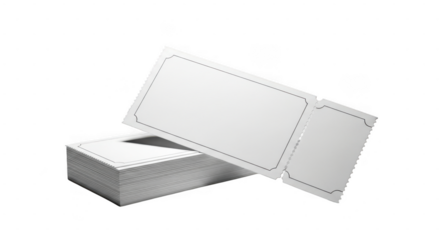 Empty white cardboard box and lid isolated on transparent background for packaging use