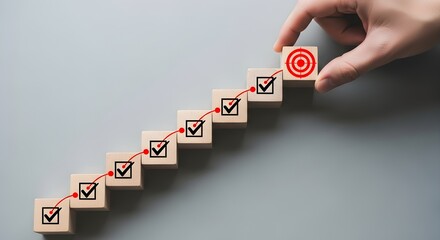 Reaching business goals step by step with clear strategy process