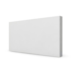 White Styrofoam Rectangle Floating on White (Transparent Background)