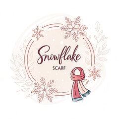 stylish-feminine-logo-with-snowflake