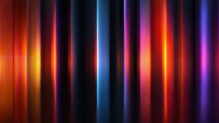 Vibrant Abstract Background with Vertical Lines of Colorful Light and Shadow