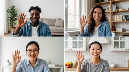 col of a woman and man in a living room