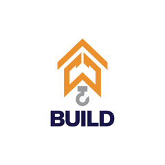 Construction logo, contractor logo, build logo