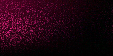 Pink background with retro elements of disco ball, vector illustration